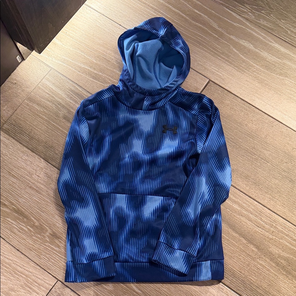 Under Armour Navy and White Patterned Hoodie